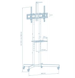 Стійка презентаційна Walfix TVS-6005B - Картинка 2