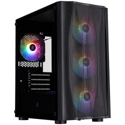 ������ 1stPlayer X3-M, Black, ��� ��, Mini Tower, Micro ATX / Mini ITX, 1xUSB 3.0 / 2xUSB 2.0, ����. CPU - 160 �� / VGA - 330 ��, 4x120 �� RGB, ���� ������ �� ������������� ���� (X3-M-BK-4F1)