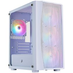 ������ 1stPlayer X3-M, White, ��� ��, Mini Tower, Micro ATX / Mini ITX, 1xUSB 3.0 / 2xUSB 2.0, ����. CPU - 160 �� / VGA - 330 ��, 4x120 �� RGB, ���� ������ �� ������������� ���� (X3-M-WH-4F1-W)