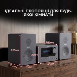 Микросистема Sharp Micro Sound System Grey (XL-B514(GY)) - Картинка 4