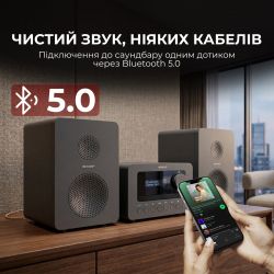 Микросистема Sharp Micro Sound System Grey (XL-B514(GY)) - Картинка 6