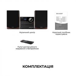 Мікросистема Sharp Micro Sound System Brown (XL-B517D(BR)) - Картинка 2