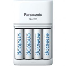 Заряднoe устройство Panasonic Smart-Quick Charger + Eneloop AA/HR06 Ni-Mh 2000 мАh 4 шт. - Картинка 2