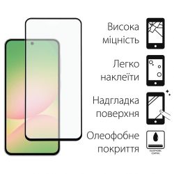 ������� ���� Dengos ��� Samsung Galaxy A56 5G SM-A566 Black Full Glue (DG-TG2P-69) 2�� - �������� 2