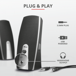 Акустичyf система Trust Mila 2.0 speaker set USB (16697) - Картинка 3