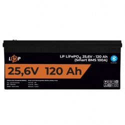     LP LiFePO4 25,6V - 120 Ah (3072Wh) (Smart BMS 100)  BT    LogicPower -  2