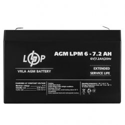     AGM LPM 6V - 7.2 Ah LogicPower -  3