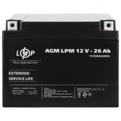      LogicPower LPM 12V 26AH (LPM 12 - 26 AH) AGM -  4
