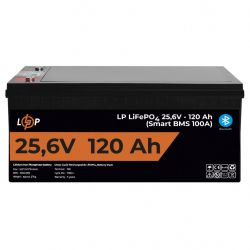     LP LiFePO4 25,6V - 120 Ah (3072Wh) (Smart BMS 100)  BT    LogicPower -  1
