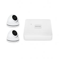 Комплект видеонаблюдения уличный на 2 антивандальные камеры GV-K-W61/02 5MP (Lite) GreenVision