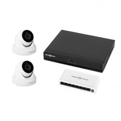 Комплект видеонаблюдения уличный на 2 антивандальные камеры GV-IP-K-W59/02 5MP (Lite) GreenVision