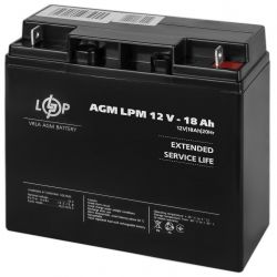     AGM LPM 12V - 18 Ah LogicPower -  1