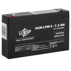     AGM LPM 6V - 7.2 Ah LogicPower -  2