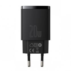    Baseus Compact Quick Charger USB+Type-C 20W  (CCXJ-B01) LP17032 -  1