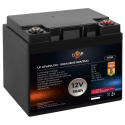     LP LiFePO4 12V (12,8V) - 50 Ah (640Wh) (BMS 50A/25A) LogicPower -  2