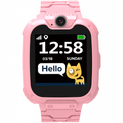 Умные часы Kids smartwatch, 1.54 inch colorful screen, Camera 0.3MP, Mirco SIM card, 32+32MB, GSM(850/900/1800/1900MHz), 7 games inside, 380mAh battery, compatibility with iOS and android, red, host: 54*42.6*13.6mm, strap: 230*20mm, 45g (CNE-KW31RR)
