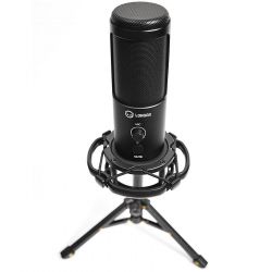   LORGAR Gaming Microphones, Black, USB condenser microphone with tripod stand, pop filter, including 1 microphone, 1 Height metal tripod, 1 plastic shock mount, 1 windscreen cap, 1,2m metel type-C USB cable, 1 pop filter, 154.6x56.1mm (LRG-CMT721) -  5
