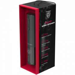 Аксессуары для напитков Bolsena, Electric wine opener with Prestigio Logo, aerator , vacuum preserver, Black color (PWO101BK_EN) - Картинка 6