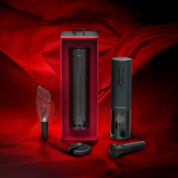 Аксессуары для напитков Bolsena, Electric wine opener with Prestigio Logo, aerator , vacuum preserver, Black color (PWO101BK_EN) - Картинка 10