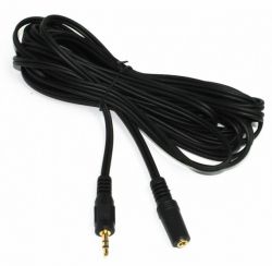 Кабель стерео аудіо, 3.5 мм M/F 3.5 мм, 5 м, позолочені контакти Cablexpert CCA-421S-5M - Картинка 4
