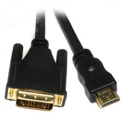  HDMI-DVI (18+1) 3 , M/M,   Viewcon VD066-3M -  1