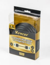  premium   VGA, 3+9C HD15M,  , 2 , 5  Viewcon VC-VGA-015-5m -  2