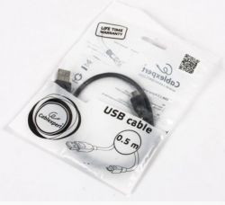 Кабель micro USB 2.0, A-тато/micro B-тато, 0.5 м, преміум Cablexpert CCP-mUSB2-AMBM-0.5M - Картинка 5