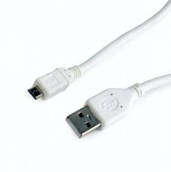  micro USB2.0, A-/micro B-, , 1 ,  Cablexpert CCP-mUSB2-AMBM-W-1M -  2