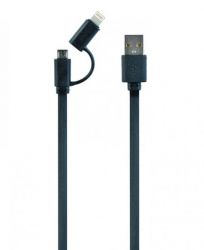  USB 2.0 AM-/Lightning/Micro USB, 1.0  Cablexpert CC-USB2-AMLM2-1M