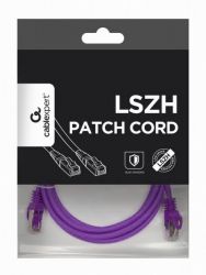 Патч корд, S/STP, литий, 50u" штекер з фіксатором, 0.25 м, фіолетовий Cablexpert PP6A-LSZHCU-V-0.25M - Картинка 4