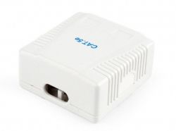 Розетка на 2 порти з екраном RJ-45, 5Е cat, зовнішня Cablexpert NCAC-2F5E-01 - Картинка 2