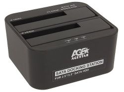 -, USB 3.0, 2 ,  Agestar 3UBT6-6G (Black) -  1