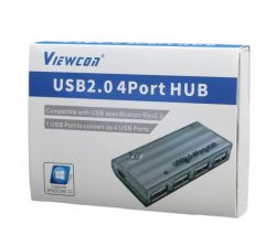 Хаб USB 2.0, 4 порти, без блоку живлення Viewcon VE099 - Картинка 3