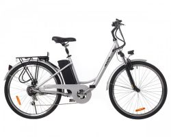 Електричний велосипед CITY 26" (срібло) Maxxter CITY/Silver