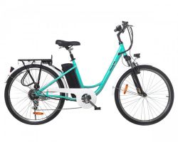 Електричний велосипед CITY 26" (світло-синій) Maxxter CITY/LightBlue