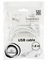 ������ micro USB 2.0, A-����/micro B-����, 1.8 �, ������ Cablexpert CCP-mUSB2-AMBM-6-W - �������� 4