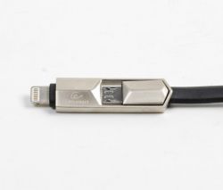  USB 2.0 -/Lightning/Micro USB, 1.0 , , , 2.4  Cablexpert CCPB-ML-USB-05BK -  3