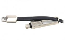  USB 2.0 -/Lightning/Micro USB, 1.0 , , , 2.4  Cablexpert CCPB-ML-USB-05BK -  4