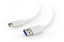  USB 3.0 A-/C-, 0.1 ,  Cablexpert CCP-USB3-AMCM-W-0.1M -  2