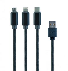    USB AM-/Lightning/Micro/Type-C, 1.0  Cablexpert CC-USB2-AM31-1M