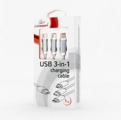    USB AM-/Lightning/Micro/Type-C, 1.0  Cablexpert CC-USB2-AM31-1M-S -  4
