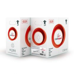 CAT5e, одножильна, екранована фольгою, 100 м Cablexpert FPC-5004E-SO/100C - Картинка 3