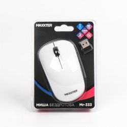 Миша бездротова, USB, білий Maxxter Mr-333-W - Картинка 4