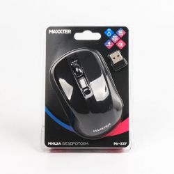 Миша бездротова, USB, 1600 dpi, чорнa Maxxter Mr-337 - Картинка 4