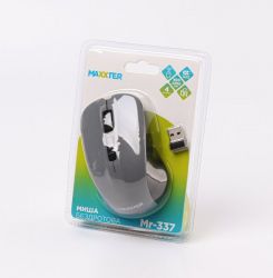 Миша бездротова, USB, сірий Maxxter Mr-337-Gr - Картинка 4