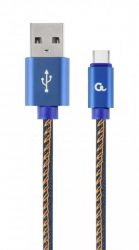  USB 2.0 A-/C-, 1 , , 2.1  Cablexpert CC-USB2J-AMCM-1M-BL