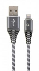 ������ USB 2.0 �-����/Lightning, 2 �, ������, 2.1 � Cablexpert CC-USB2B-AMLM-2M-WB2