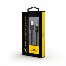 Дата кабель USB 2.0 AM to Lightning 2.0m Cablexpert (CC-USB2P-AMLM-2M) - Картинка 2