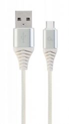 ������ USB 2.0 A-����/Type-C ����, ������, 2.1 � Cablexpert CC-USB2B-AMCM-2M-BW2