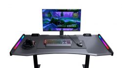 Стіл для геймера, ергономічний дизайн, USB 3.0/Audio хаб, RGB підсвічування, регулювання висоти Cougar MARS - Картинка 11
